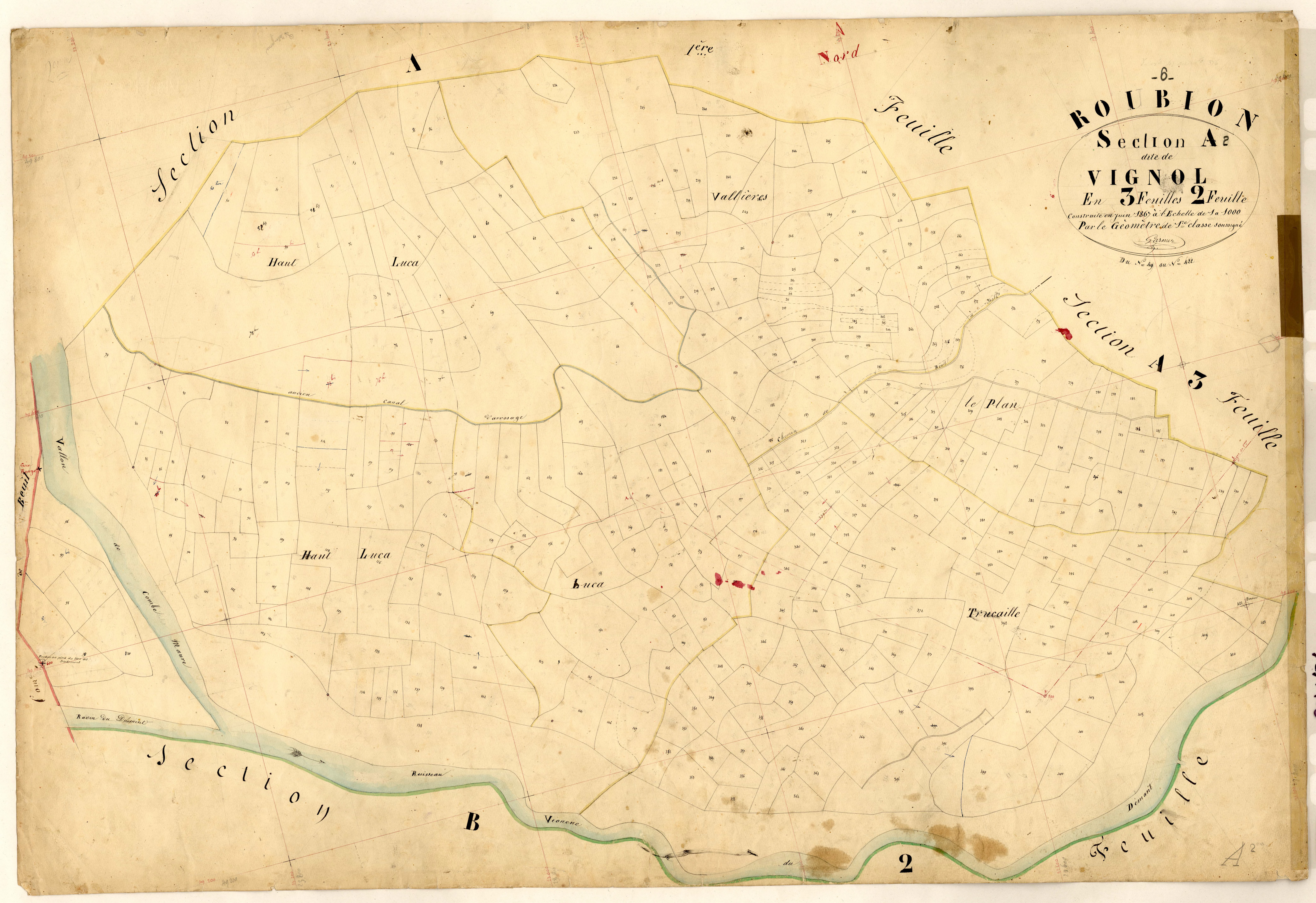 Vignol. - Plan de section, A2