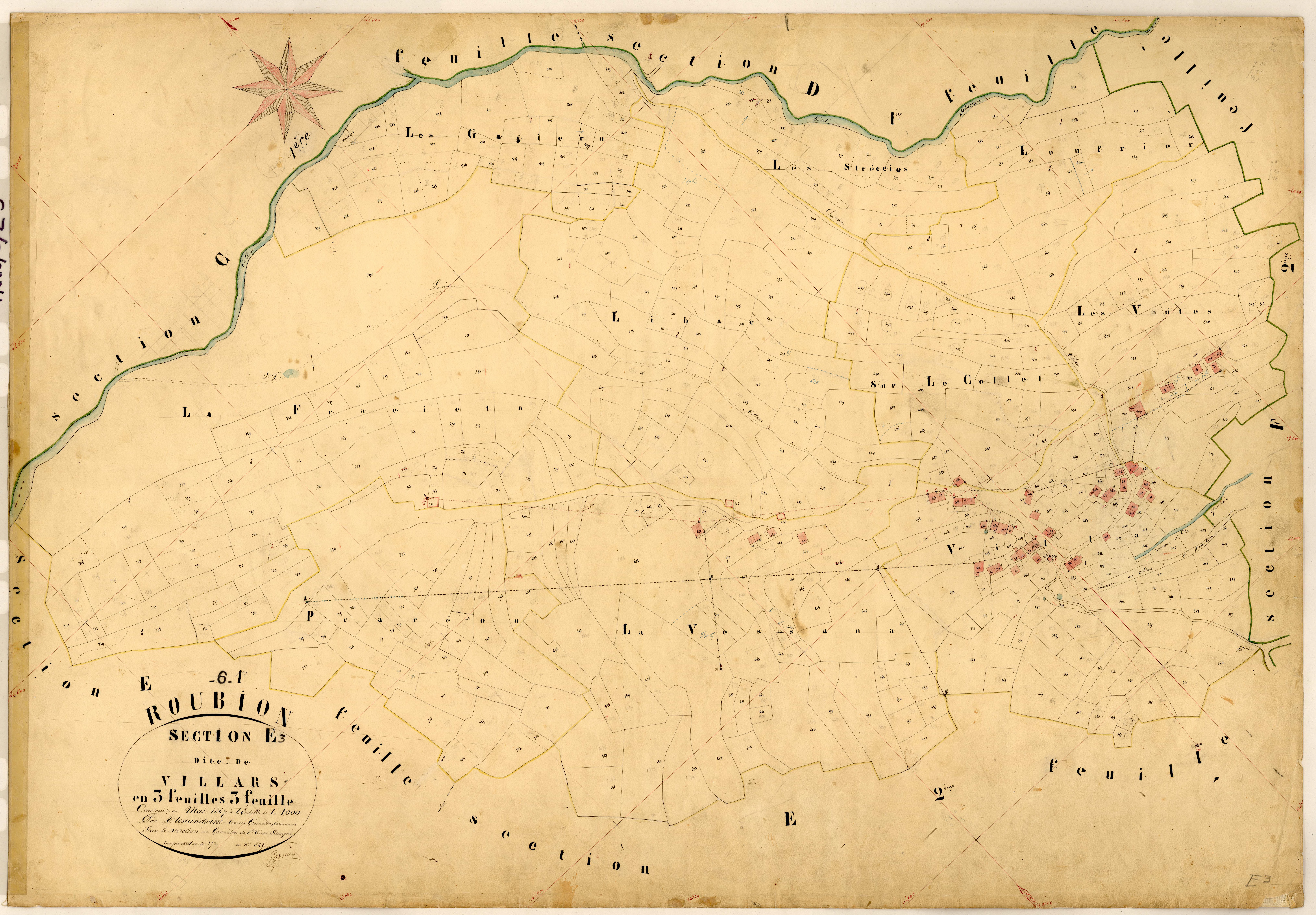 Villars. - Plan de section, E3