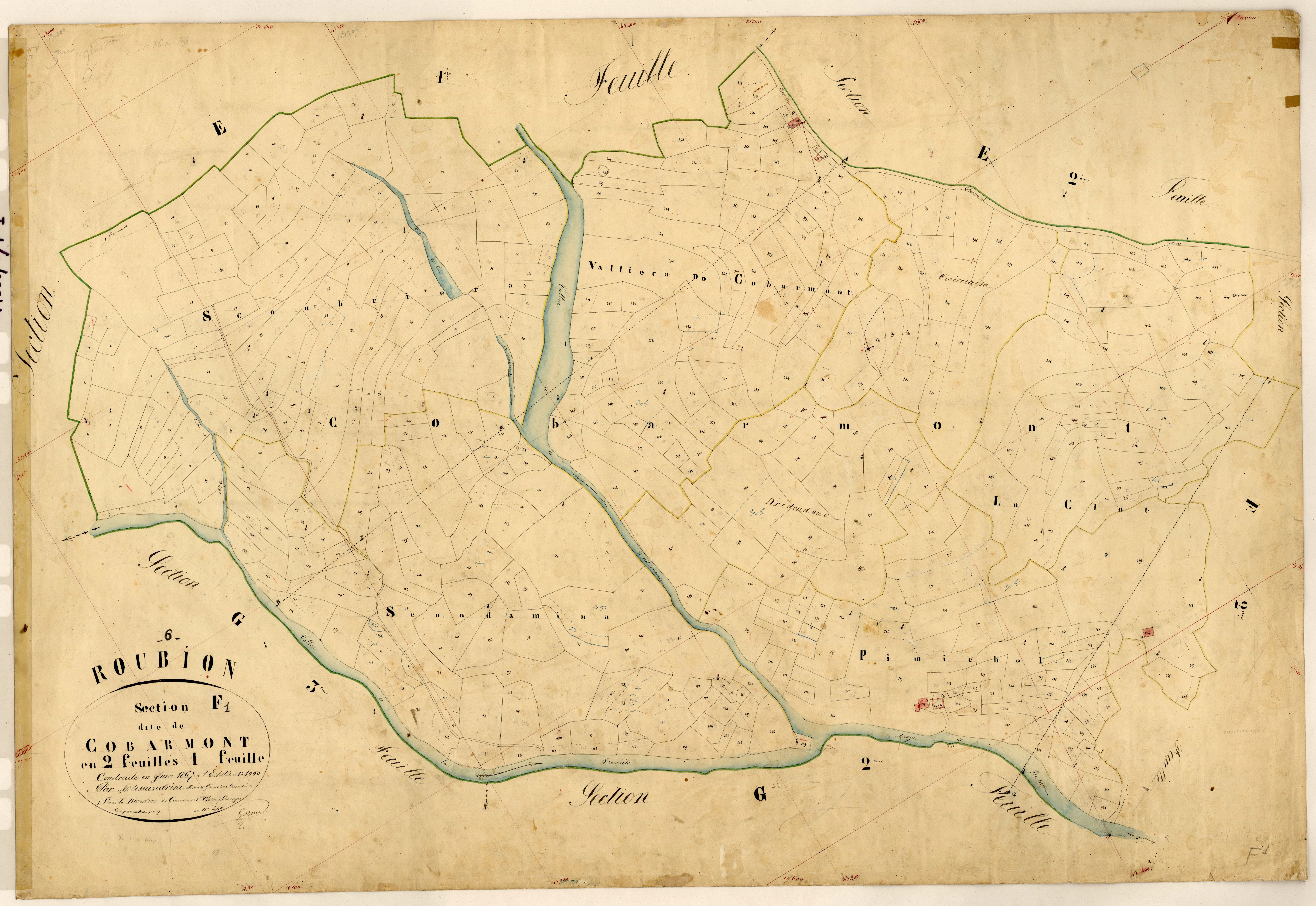 Cobarmont. - Plan de section, F1