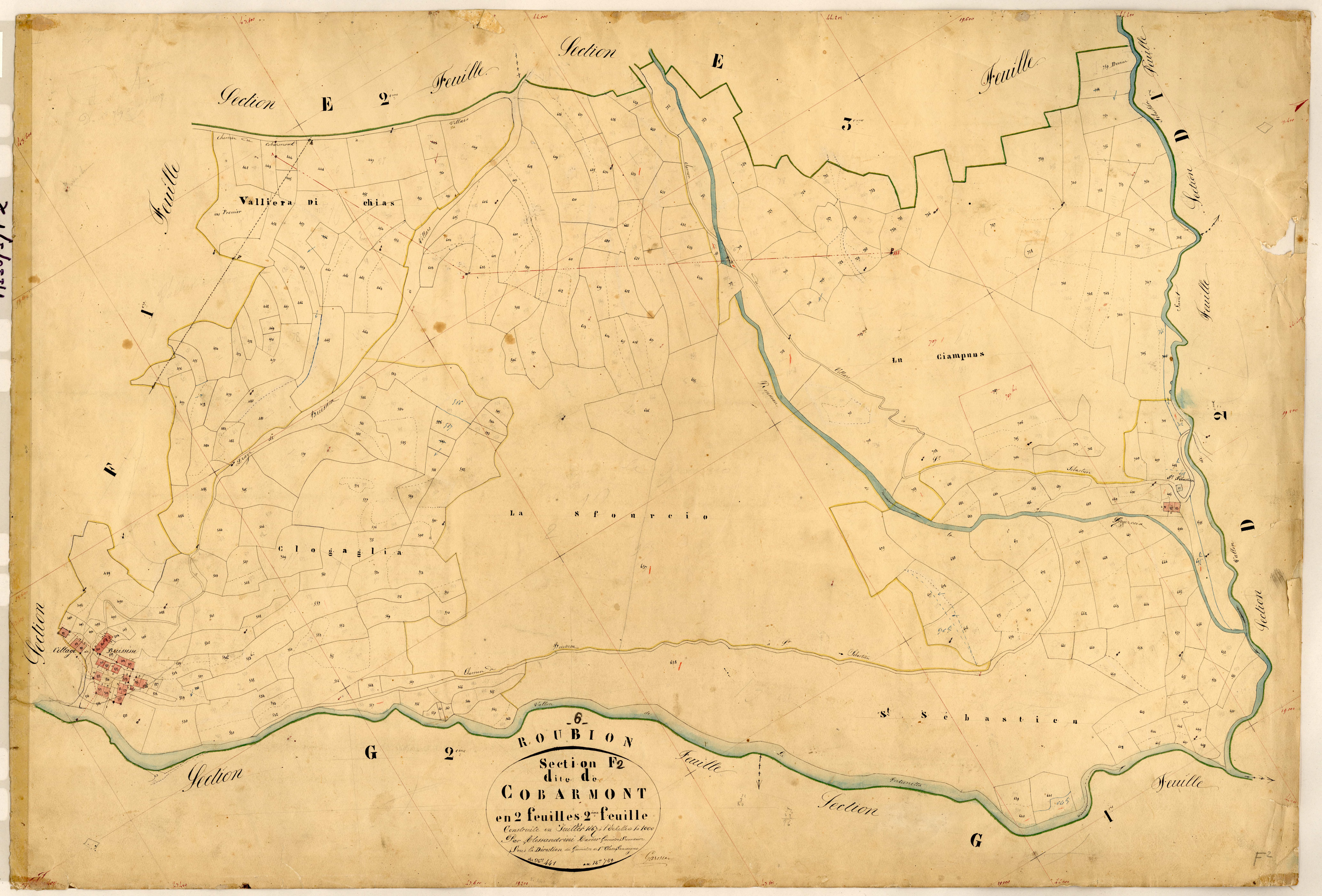 Cobarmont. - Plan de section, F2