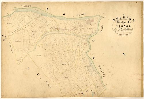 Vignol. - Plan de section, A3