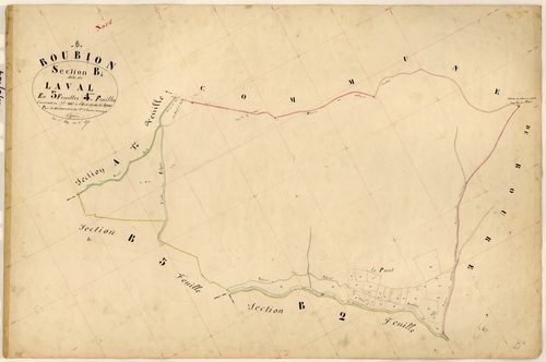 Laval. - Plan de section, B4