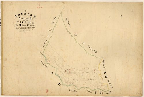 Le Village. - Plan de section, D1