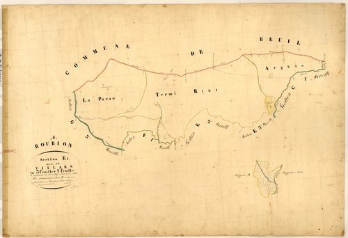 Villars. - Plan de section, E1