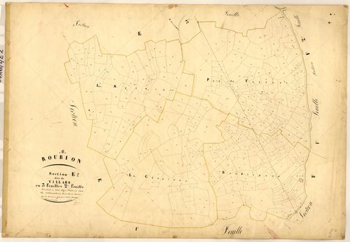 Villars. - Plan de section, E2