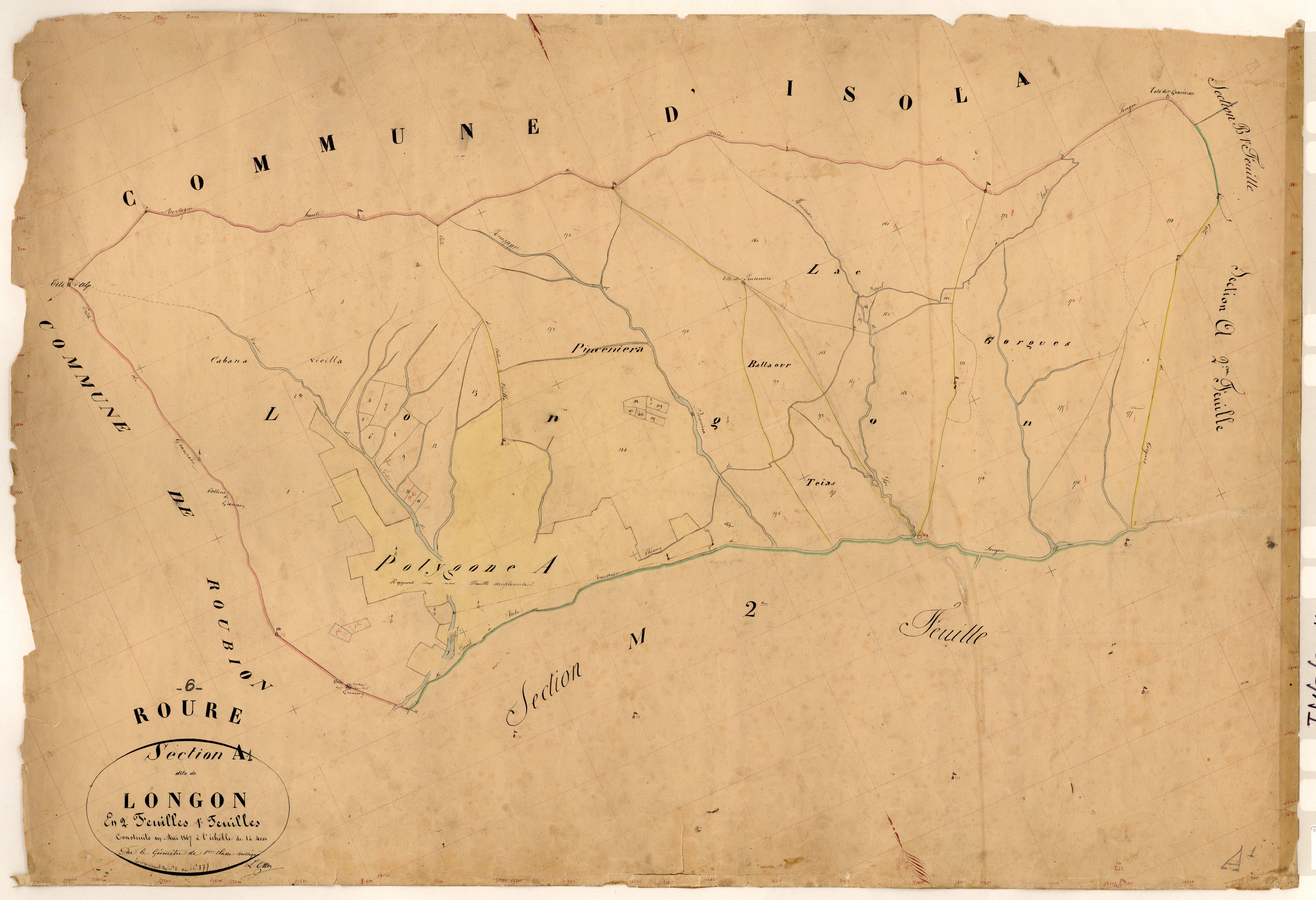 Longon. - Plan de section, A1