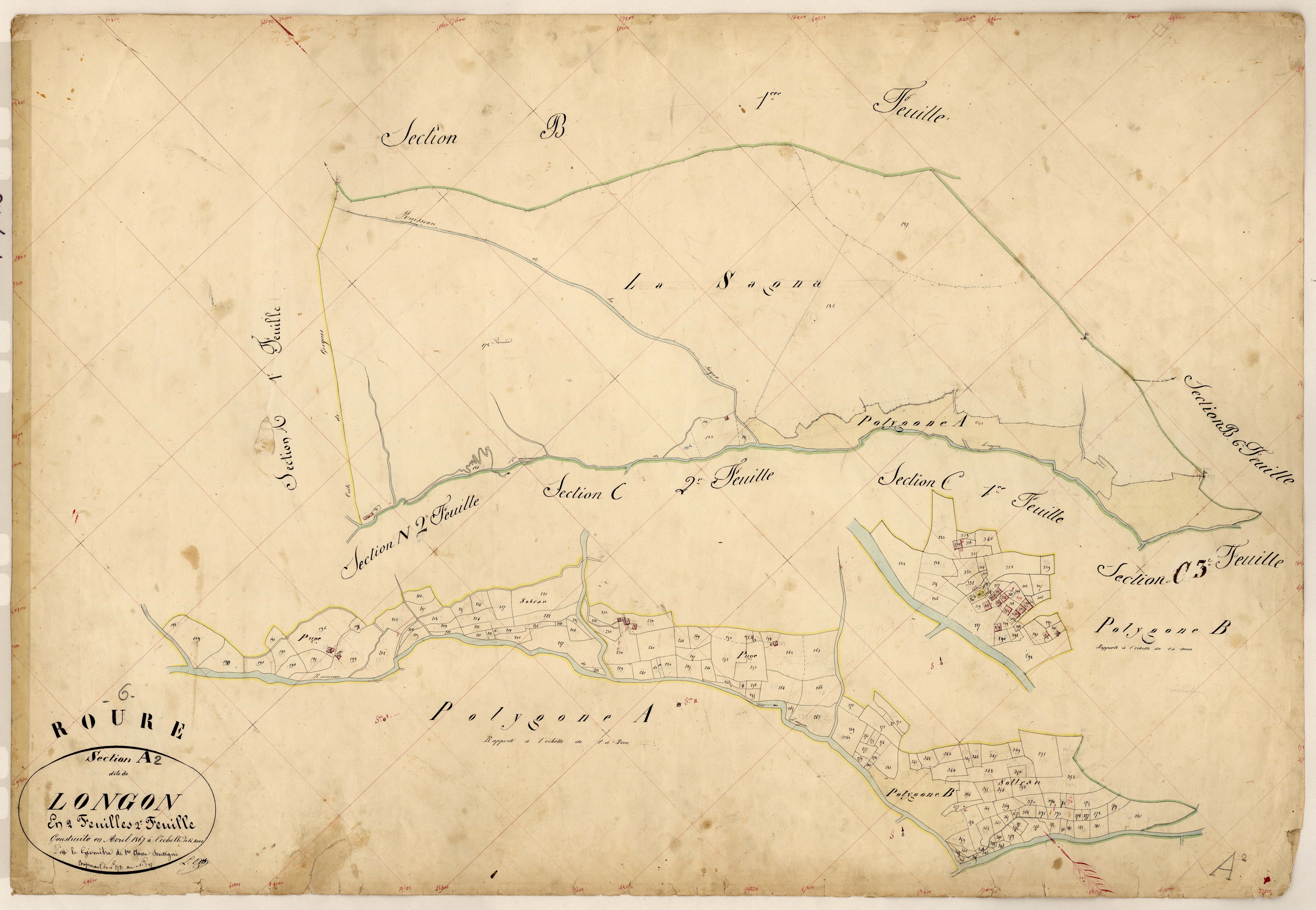 Longon. - Plan de section, A2