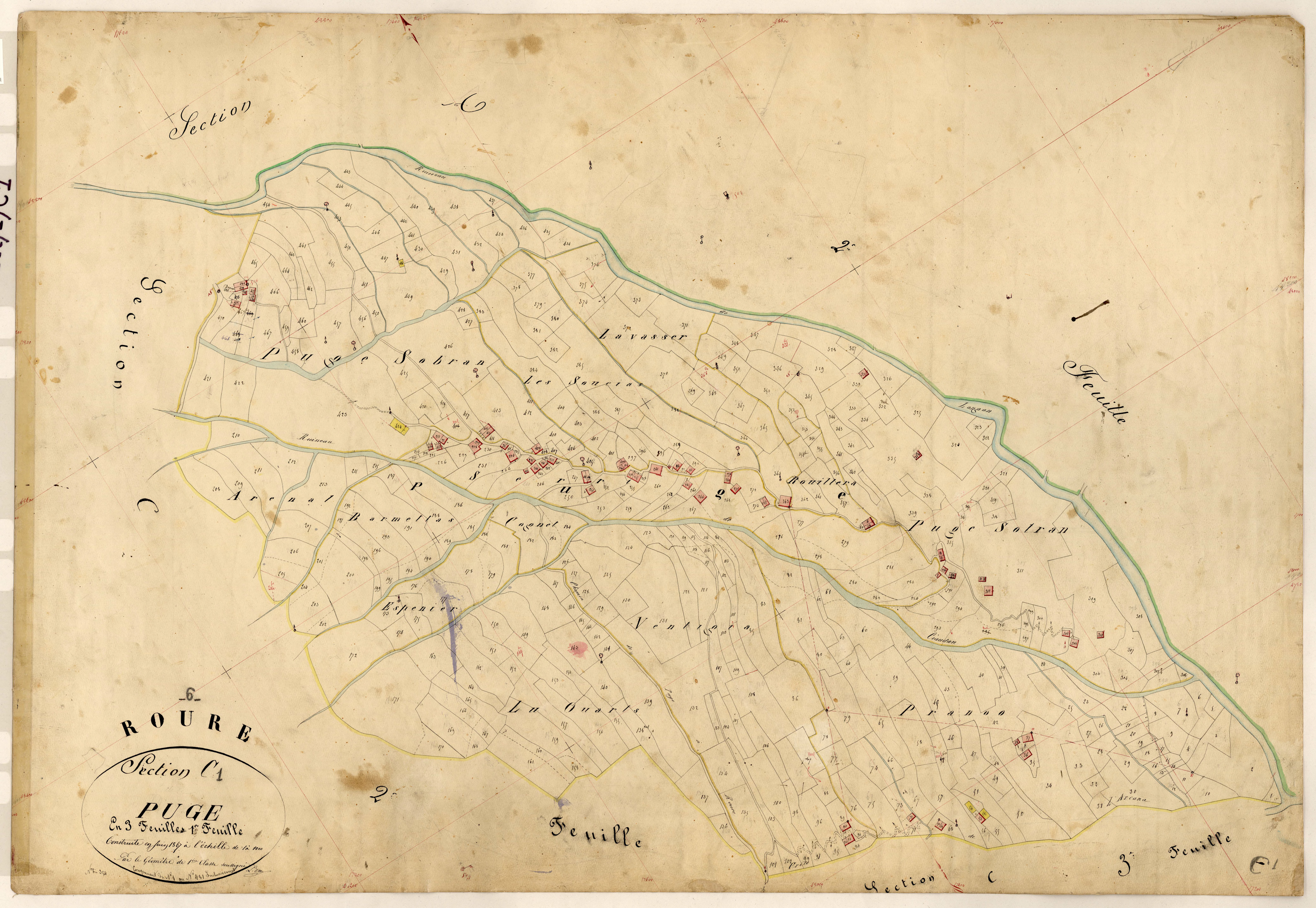 Puge. - Plan de section, C1