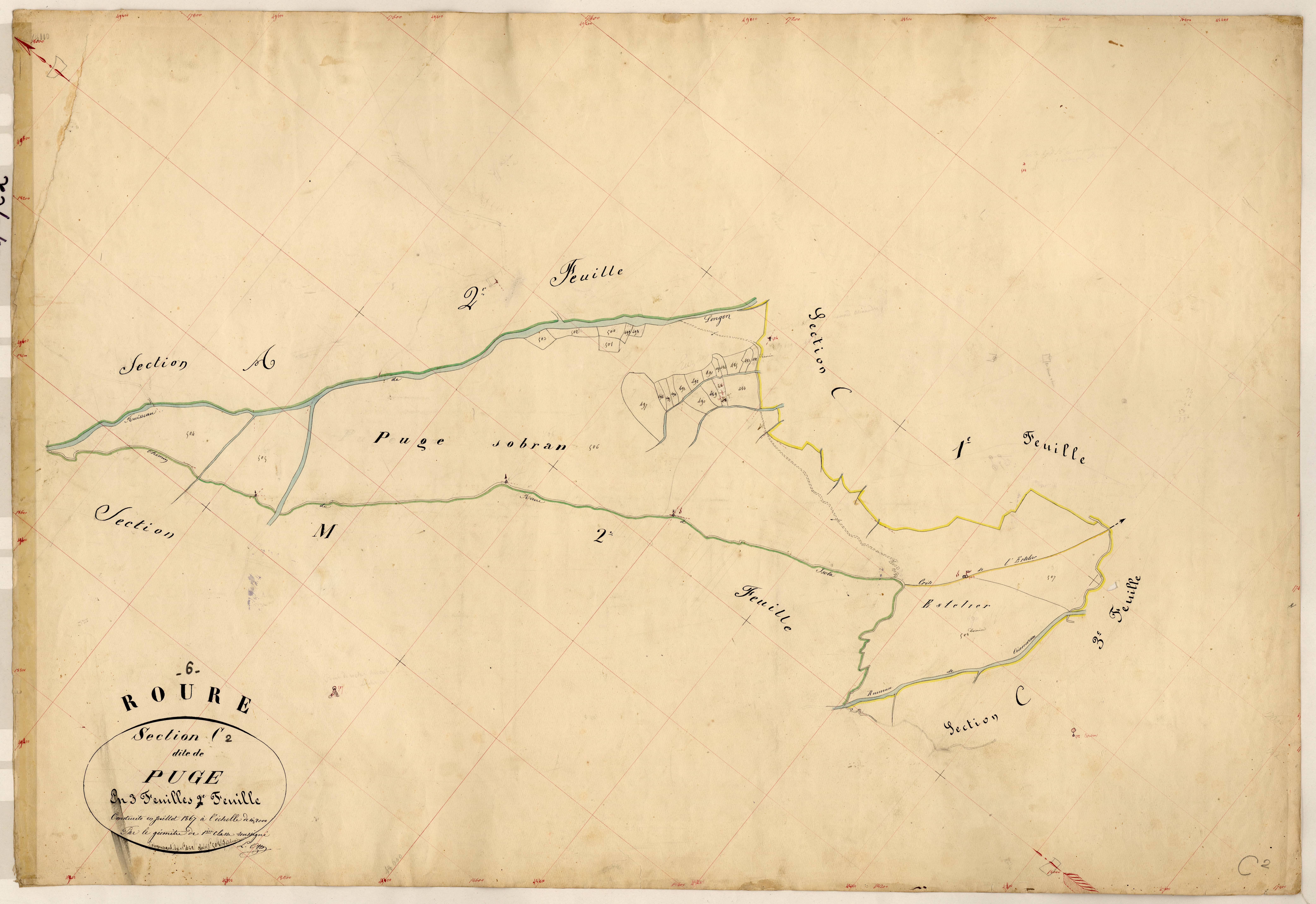 Puge. - Plan de section, C2