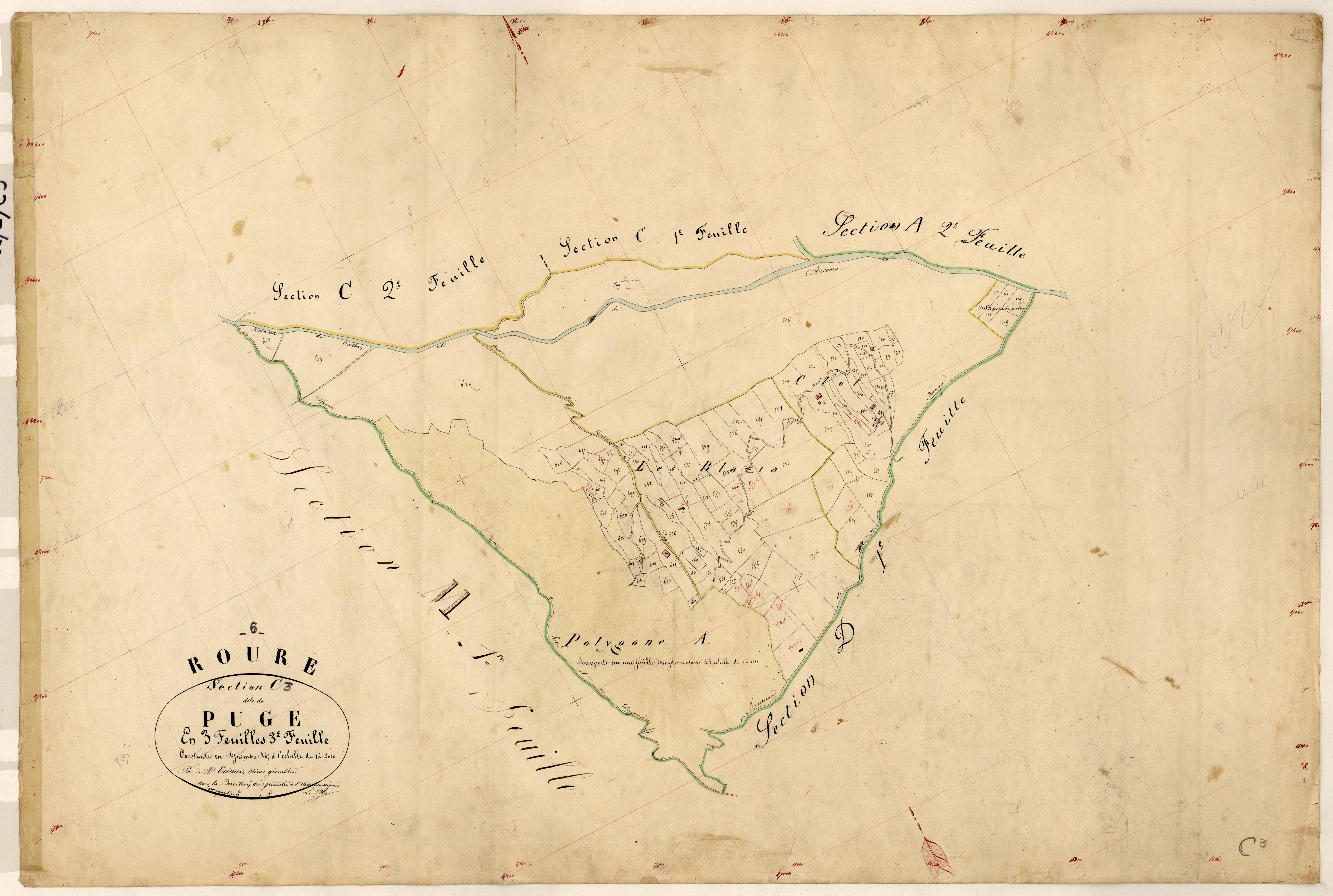 Puge. - Plan de section, C3