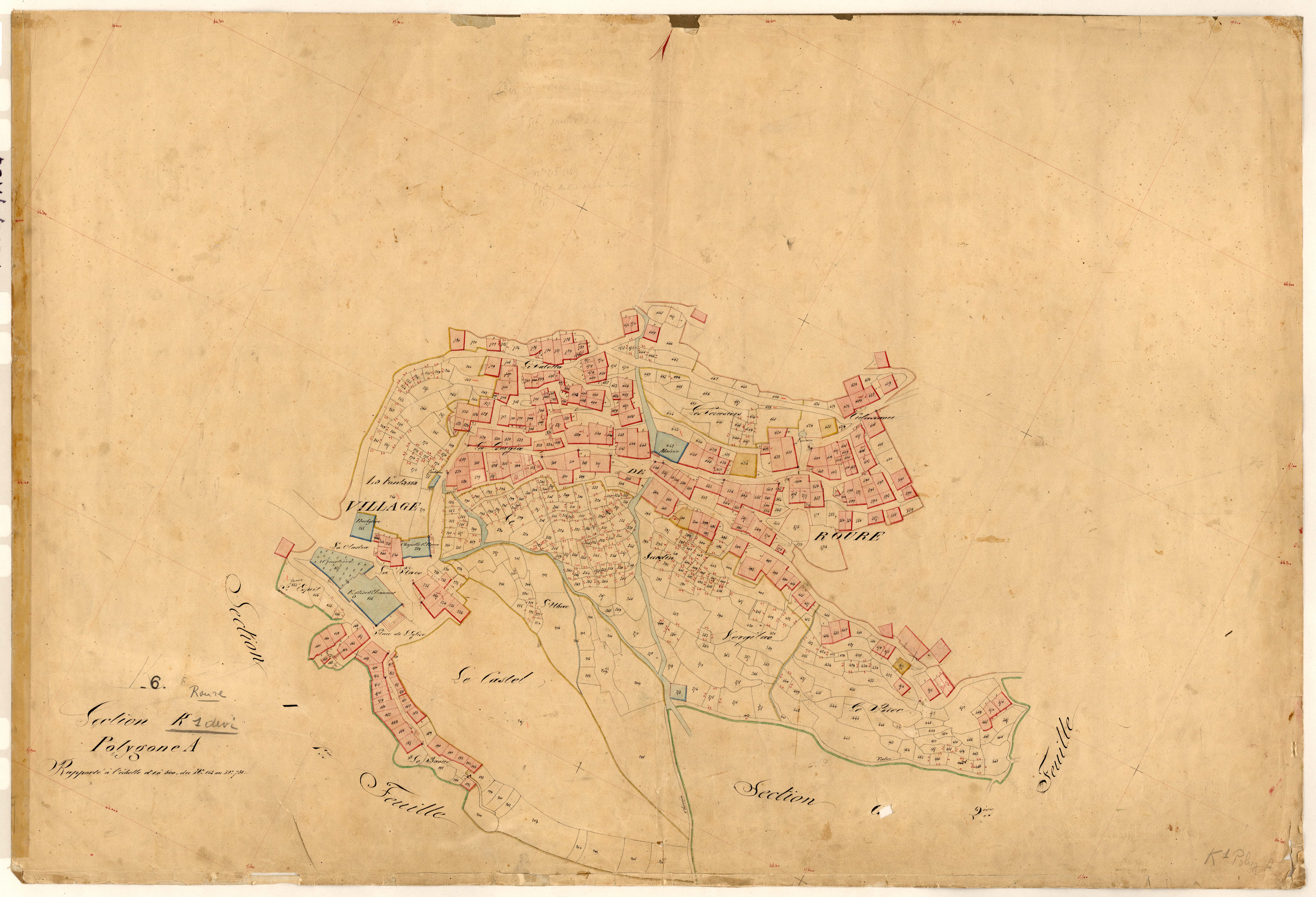 Le Village (développement). - Plan de section, K1(d)