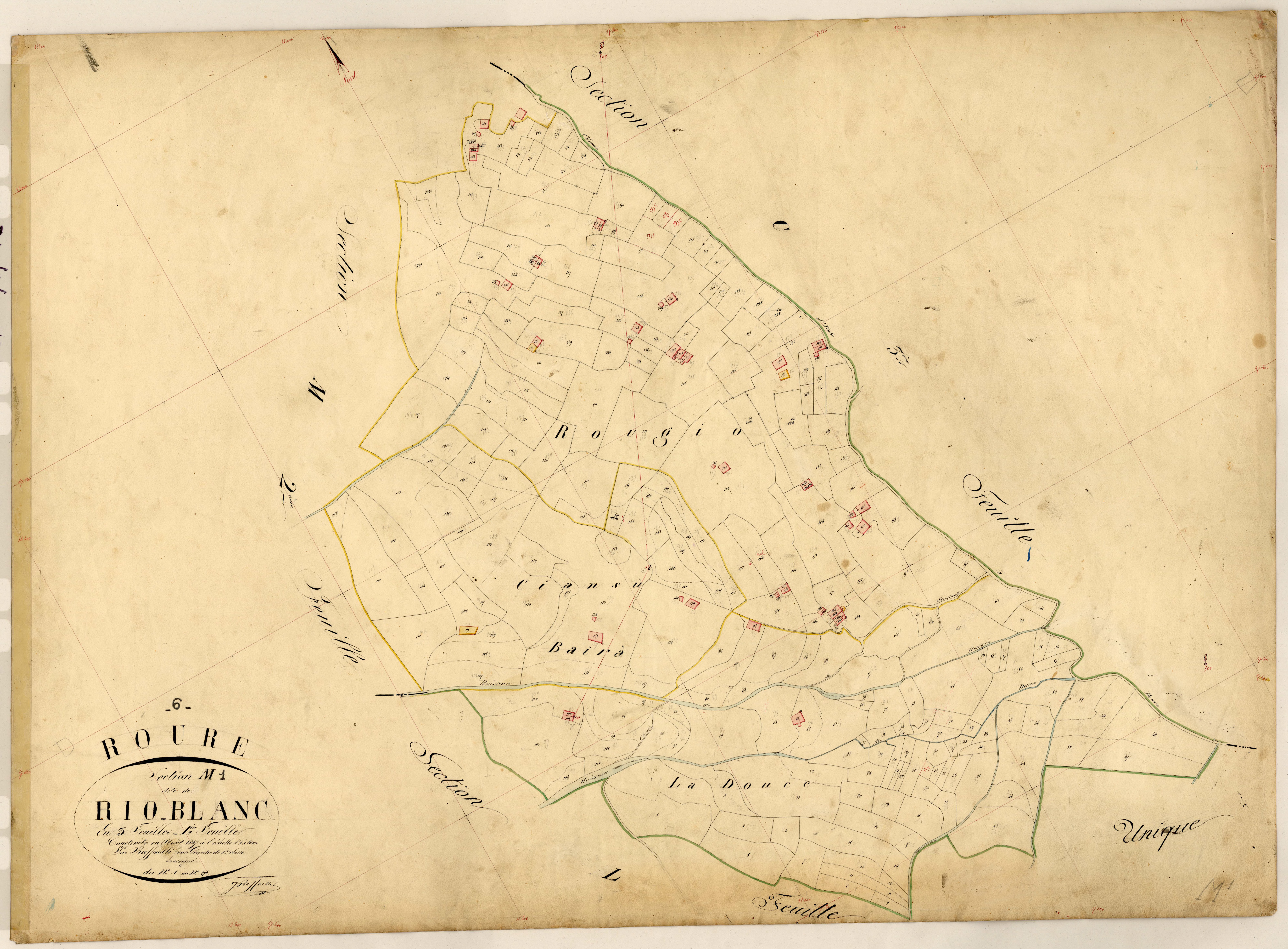 Rio-Blanc. - Plan de section, M1