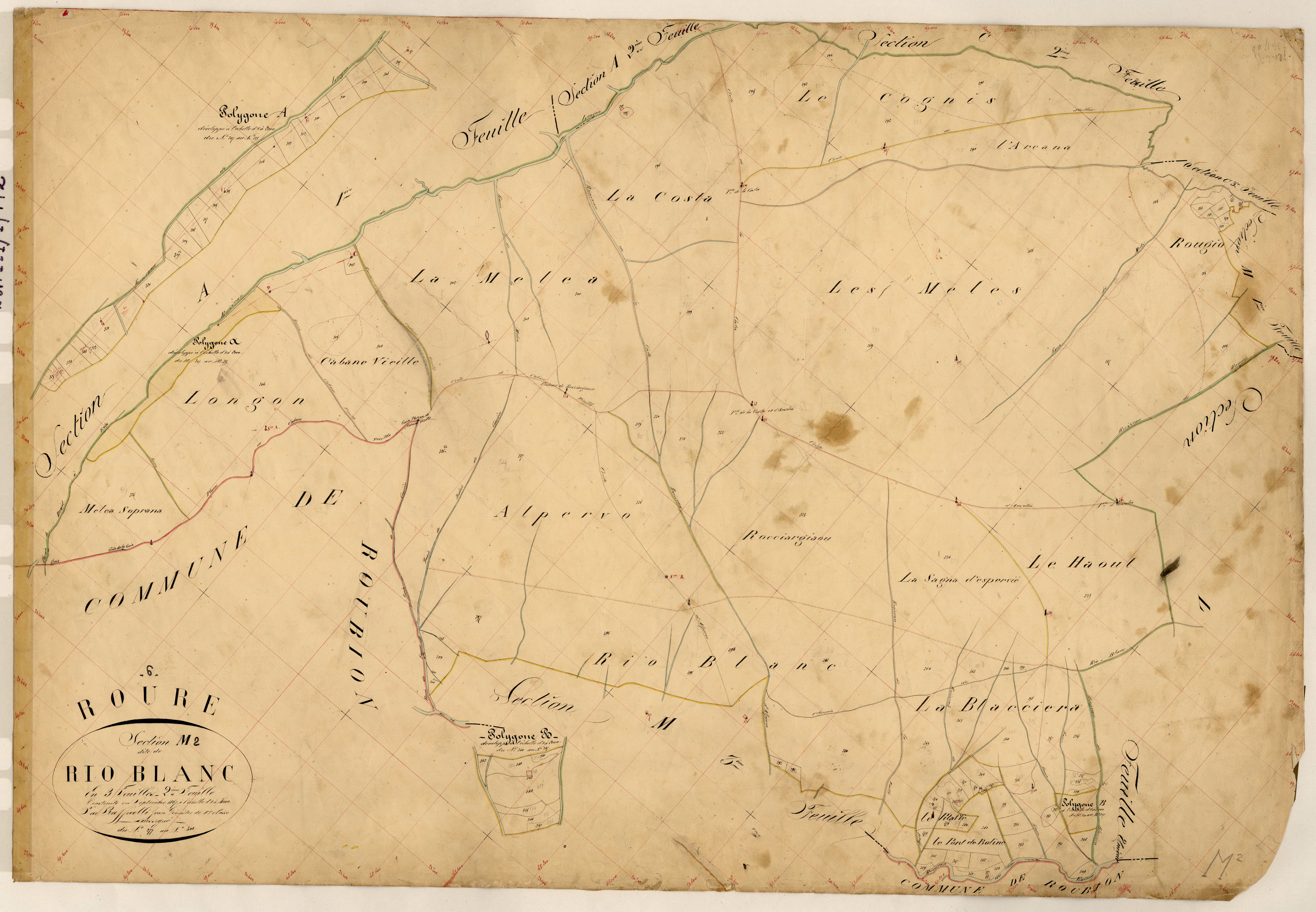 Rio-Blanc. - Plan de section, M2