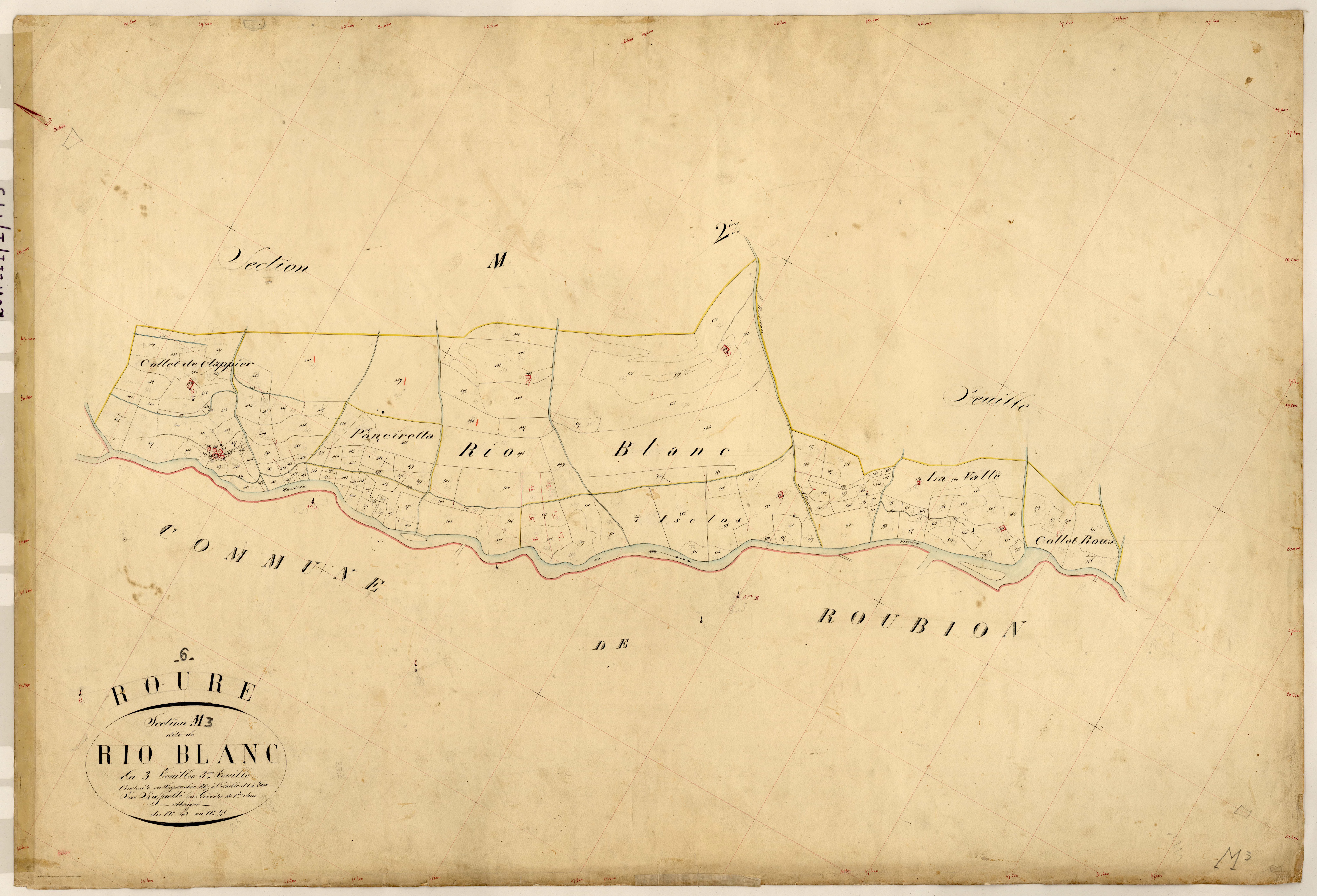 Rio-Blanc. - Plan de section, M3