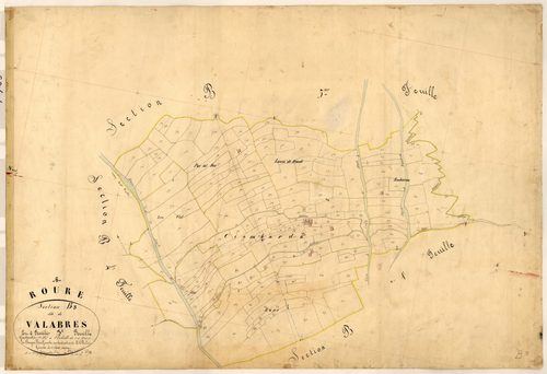 Valabres. - Plan de section, B3