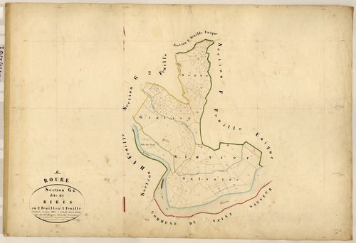 Ribes. - Plan de section, G1