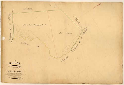 Le Village. - Plan de section, K2