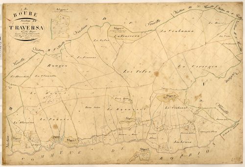La Traversa. - Plan de section, L