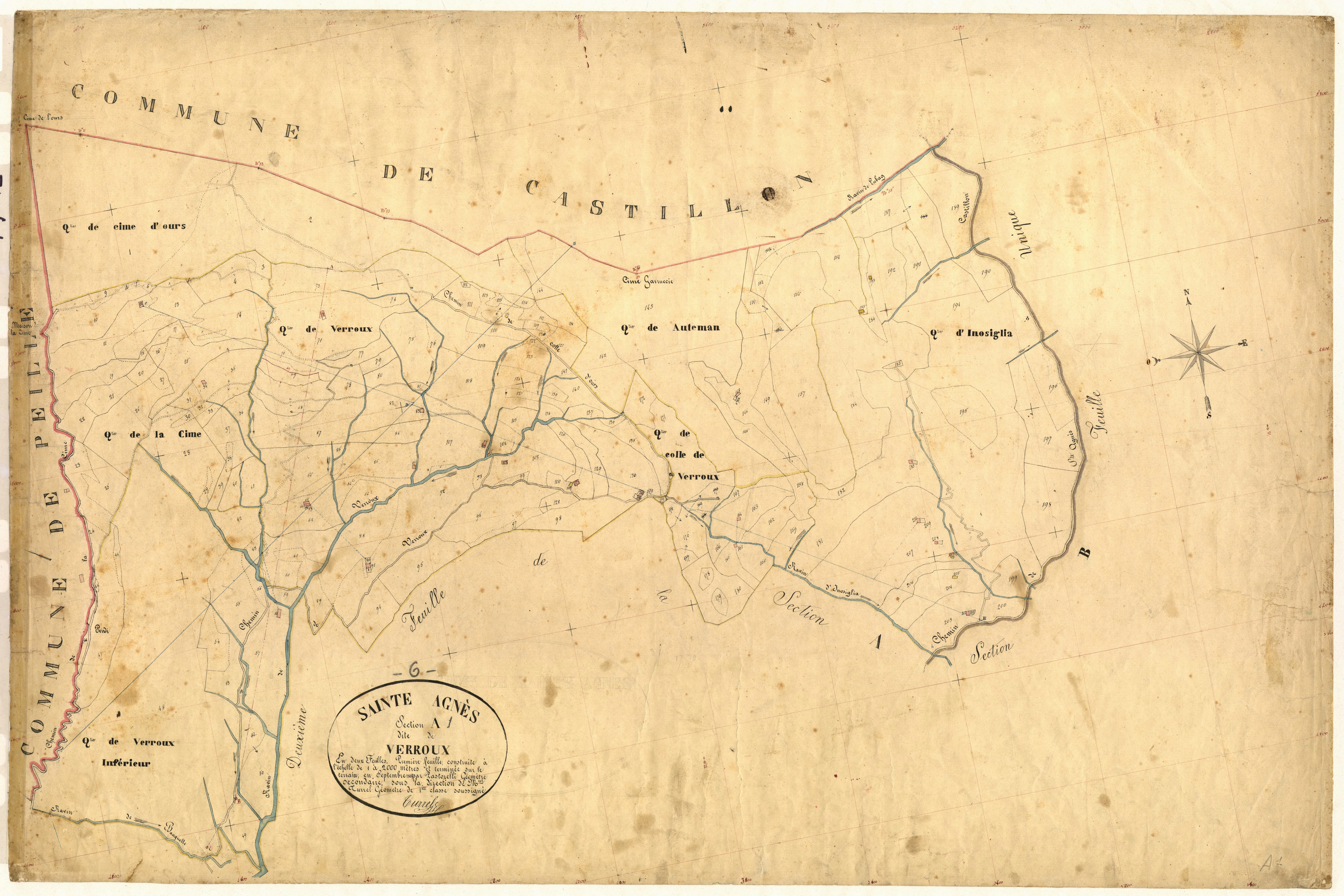 Verroux. - Plan de section, A1