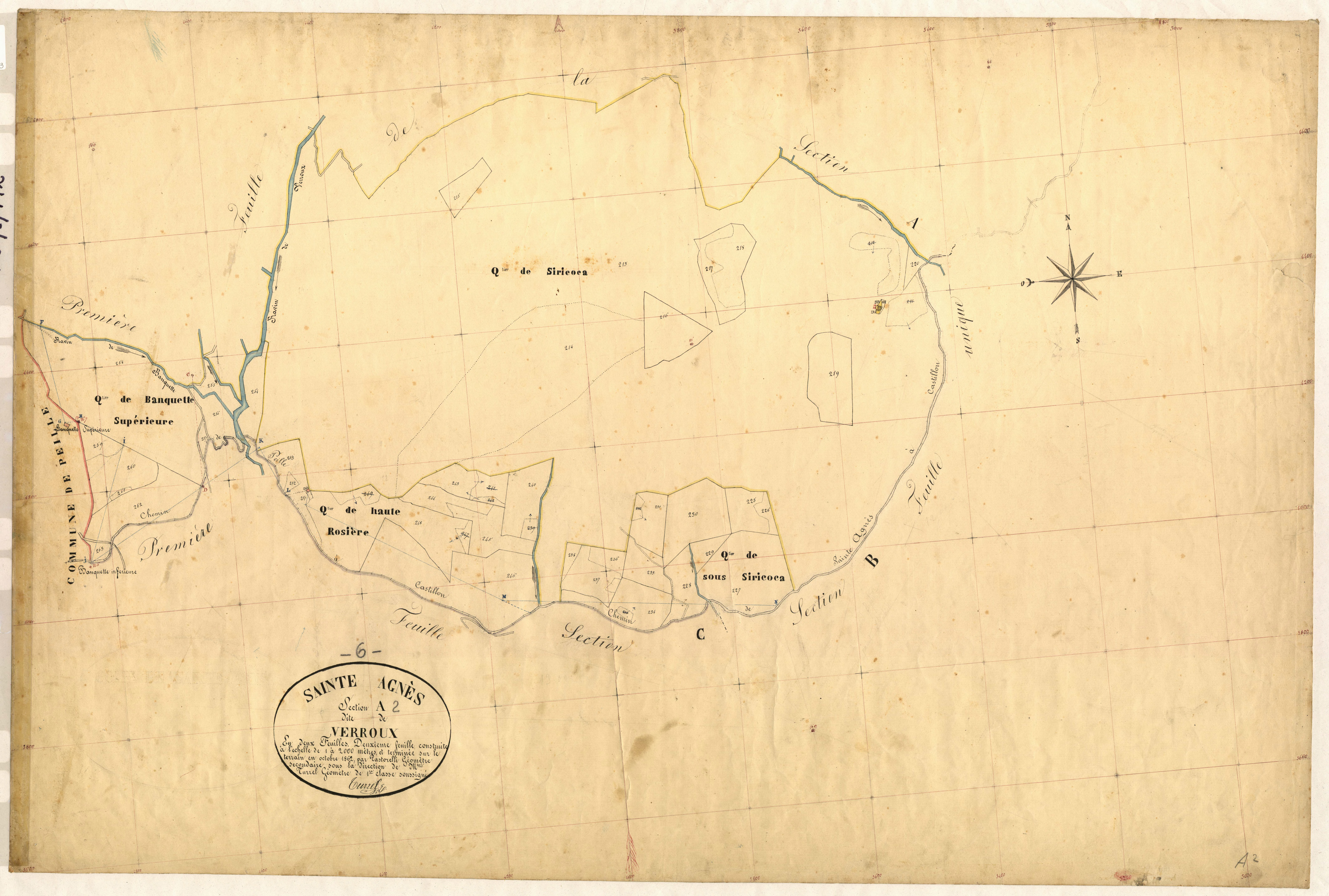 Verroux. - Plan de section, A2