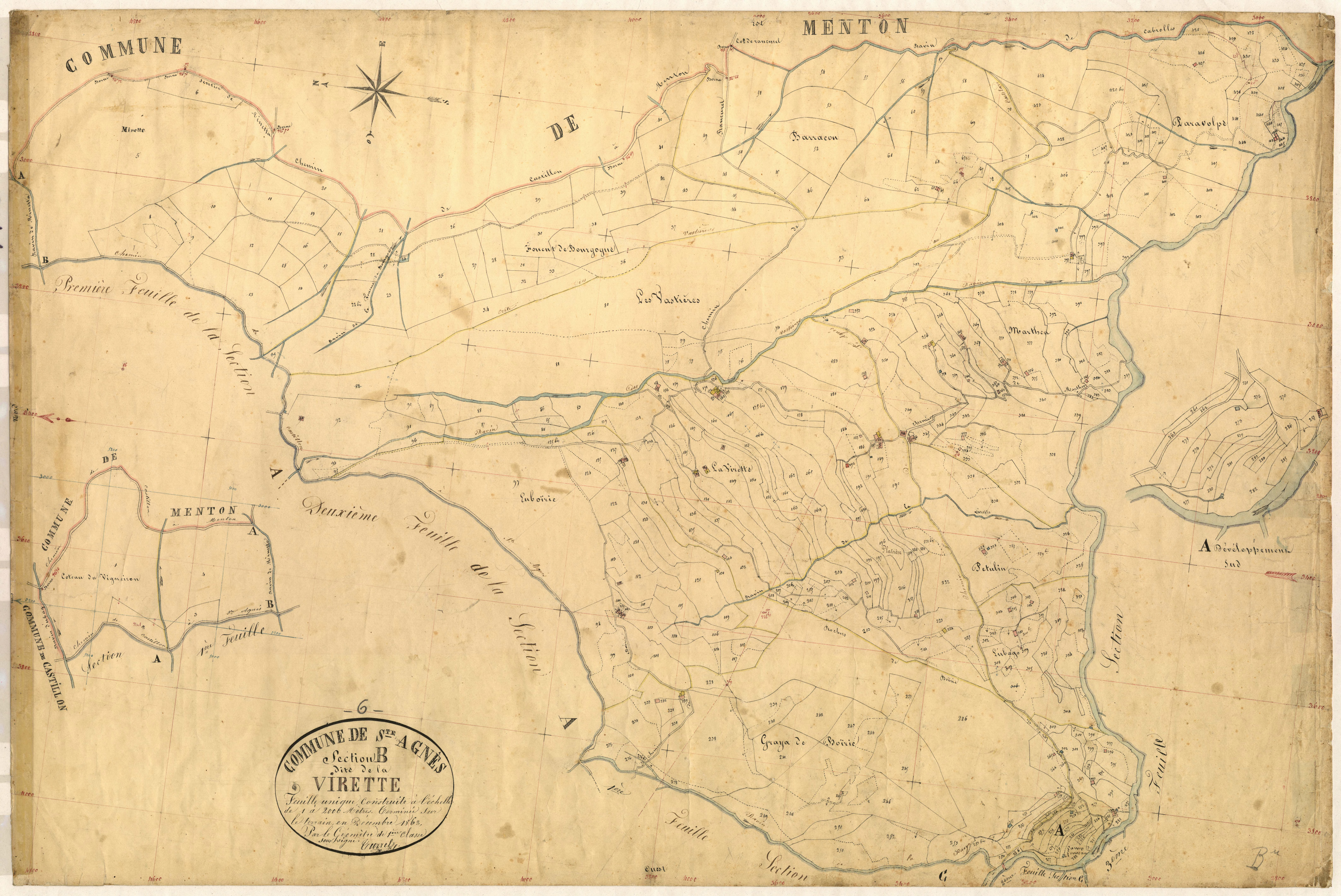La Virette. - Plan de section, B
