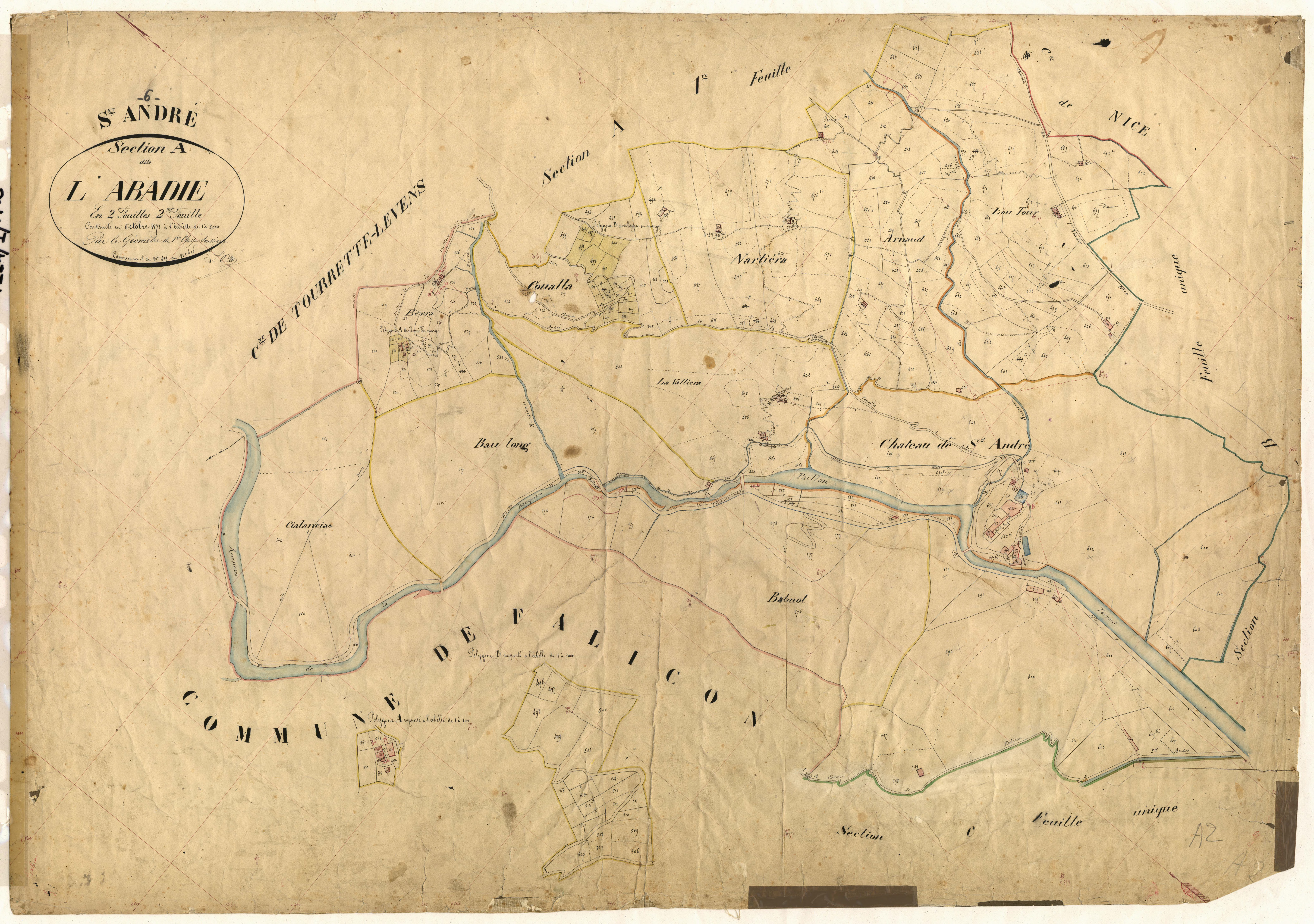 L'Abadie. - Plan de section, A2