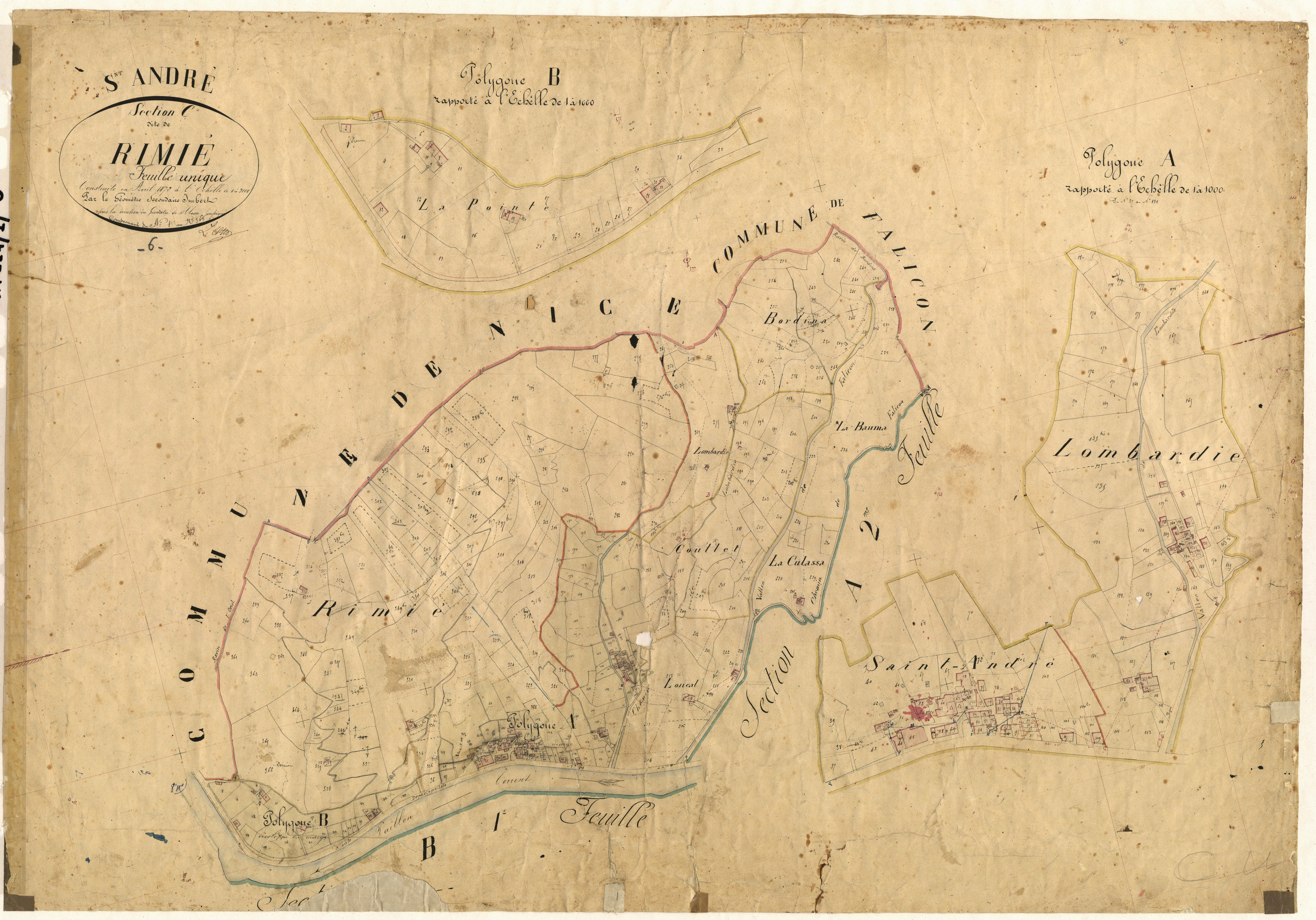 Rimie. - Plan de section, C