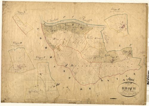 Broch. - Plan de section, B