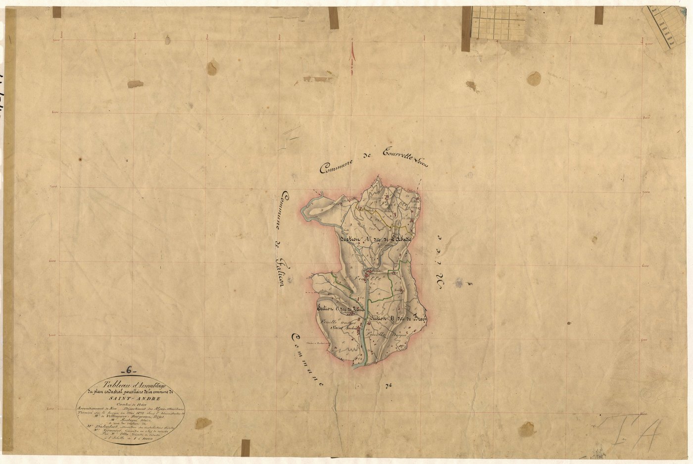 Tableau d'assemblage. - TA