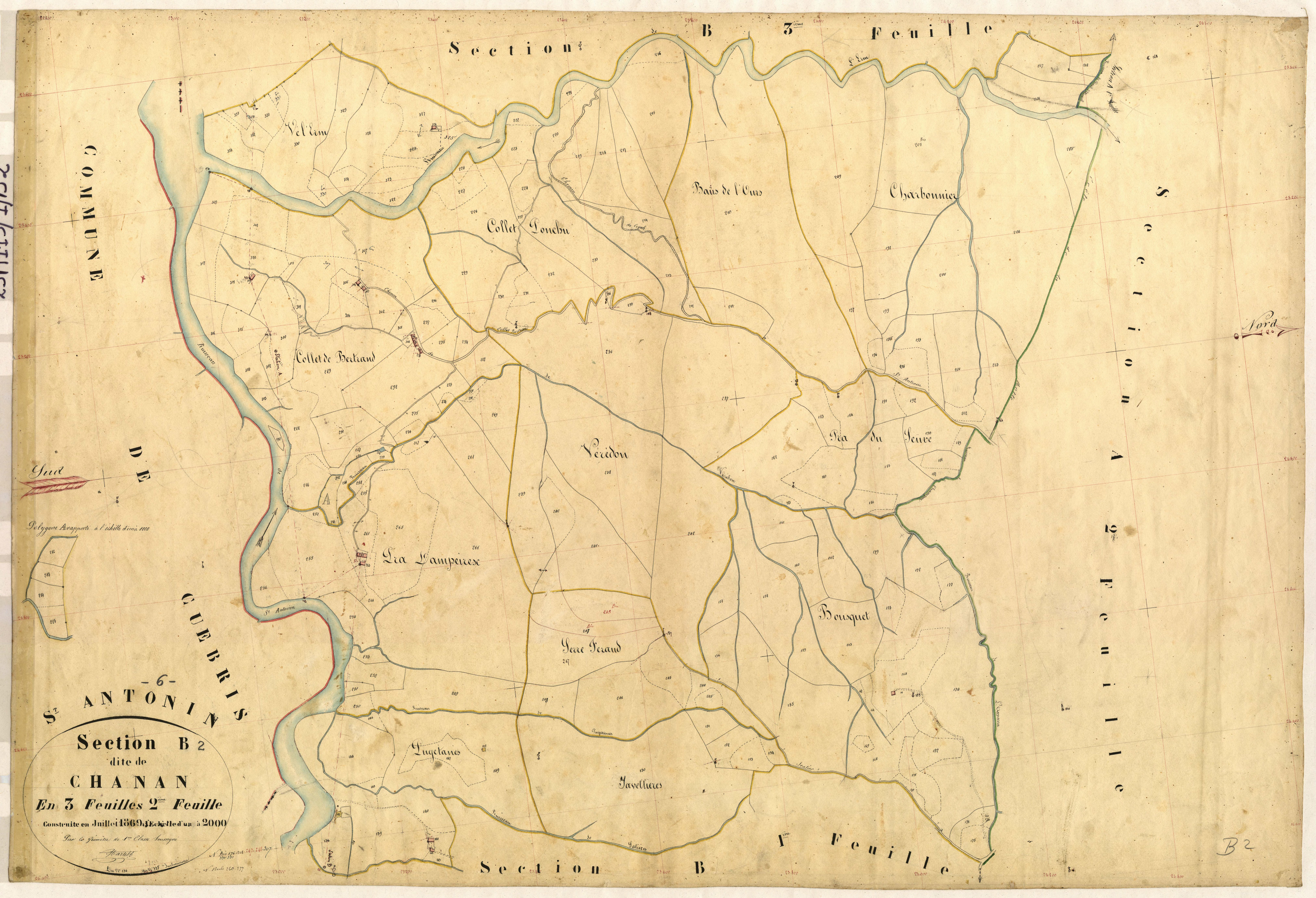 Chanan. - Plan de section, B2