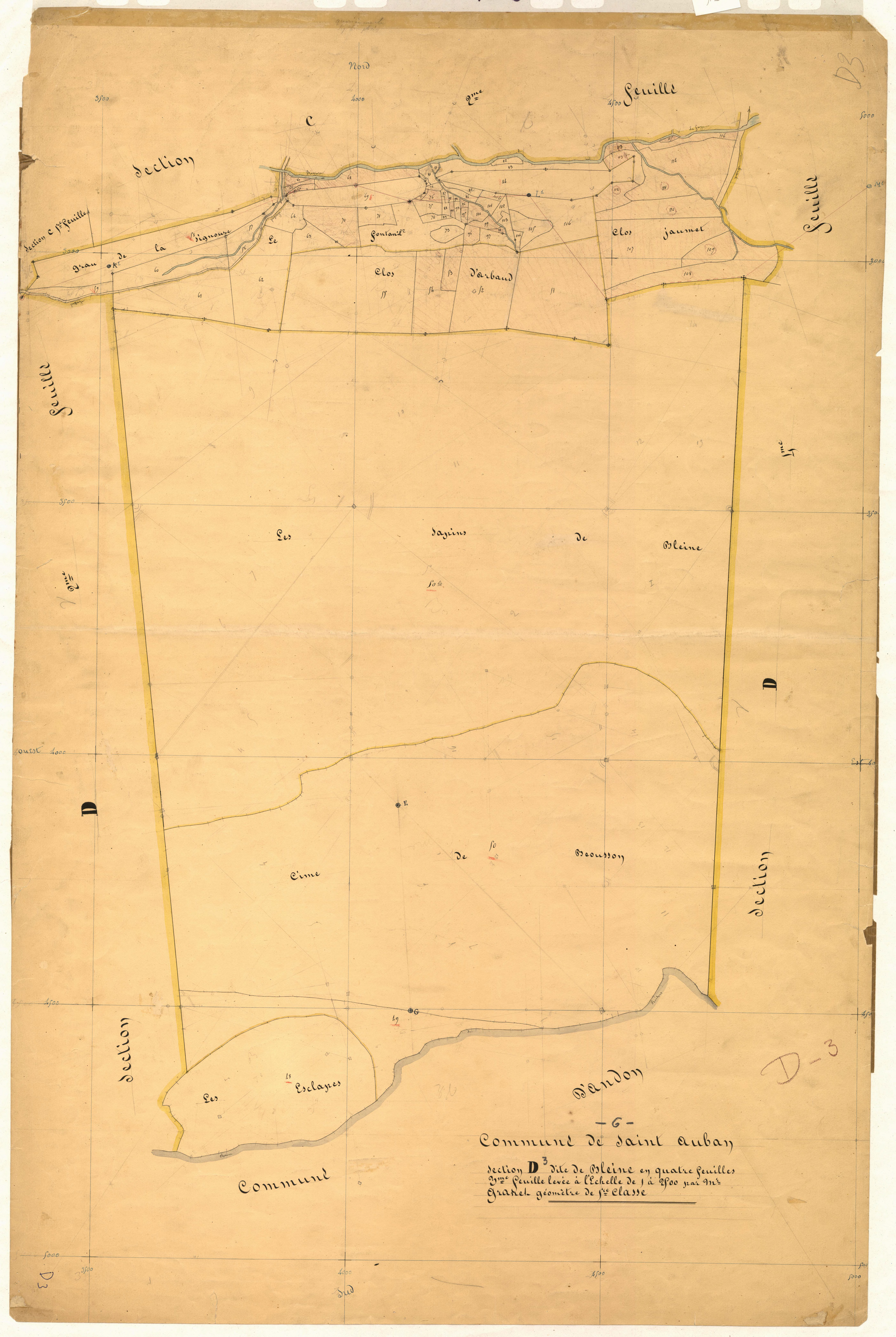 Bleine. - Plan de section, D3
