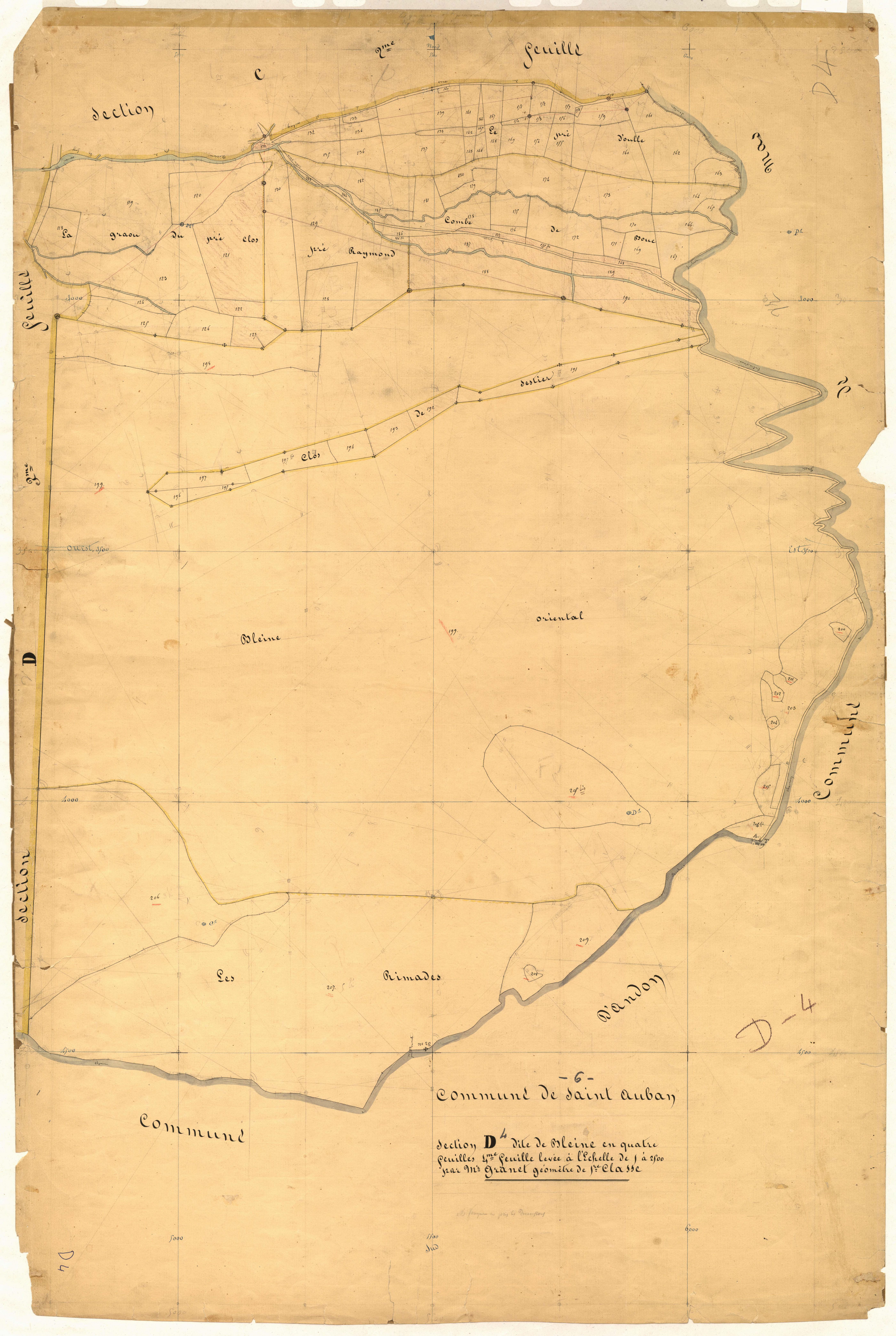 Bleine. - Plan de section, D4