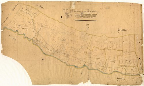 Saint-Auban et Laval. - Plan de section, A1