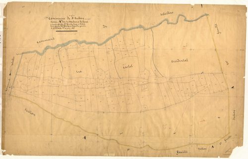Saint-Auban et Laval. - Plan de section, A2