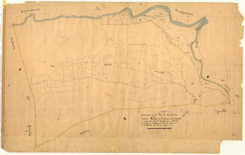 Saint-Auban et Laval. - Plan de section, A3