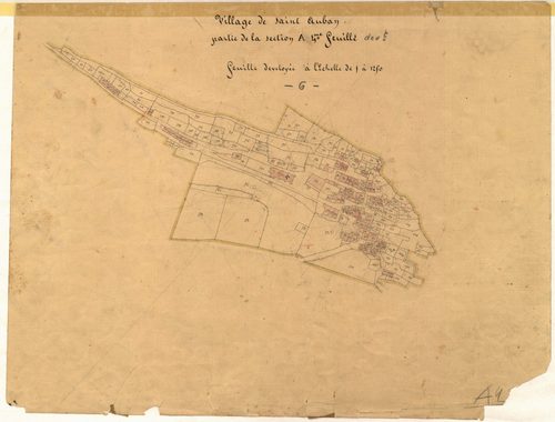 Saint-Auban et Laval (développement). - Plan de section, A4(d)