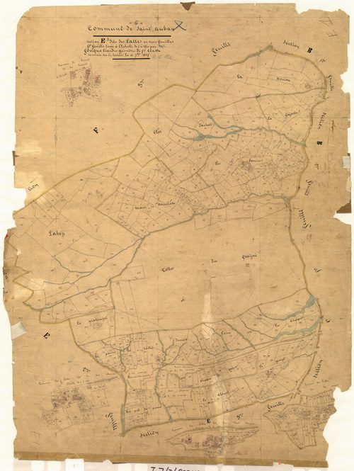 Les Lattes. - Plan de section, E1