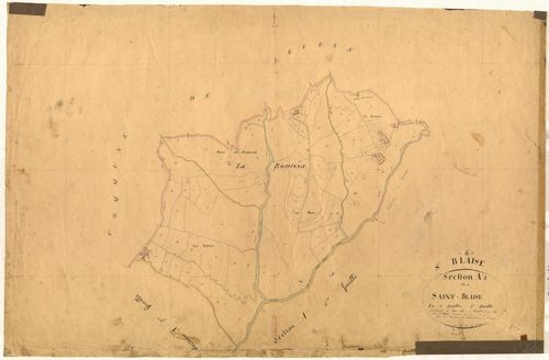Saint-Blaise. - Plan de section, A1