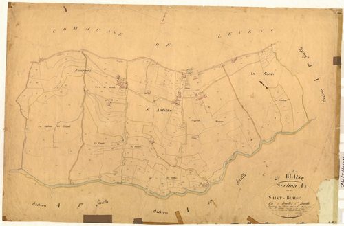 Saint-Blaise. - Plan de section, A2