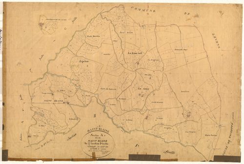 Saint-Blaise. - Plan de section, A4