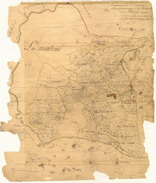 L'Adrech. - Plan de section, A