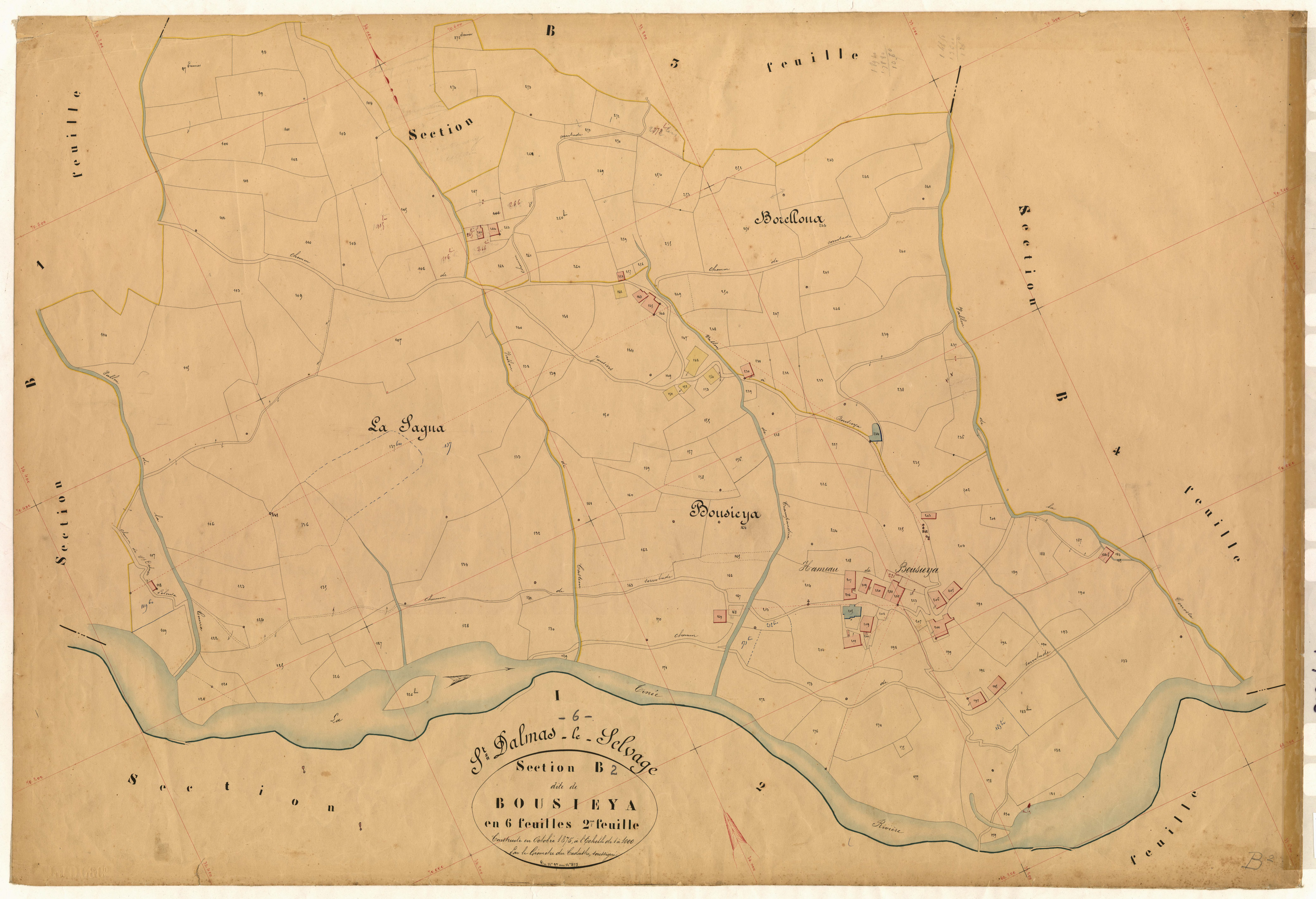 Bousieya. - Plan de section, B2