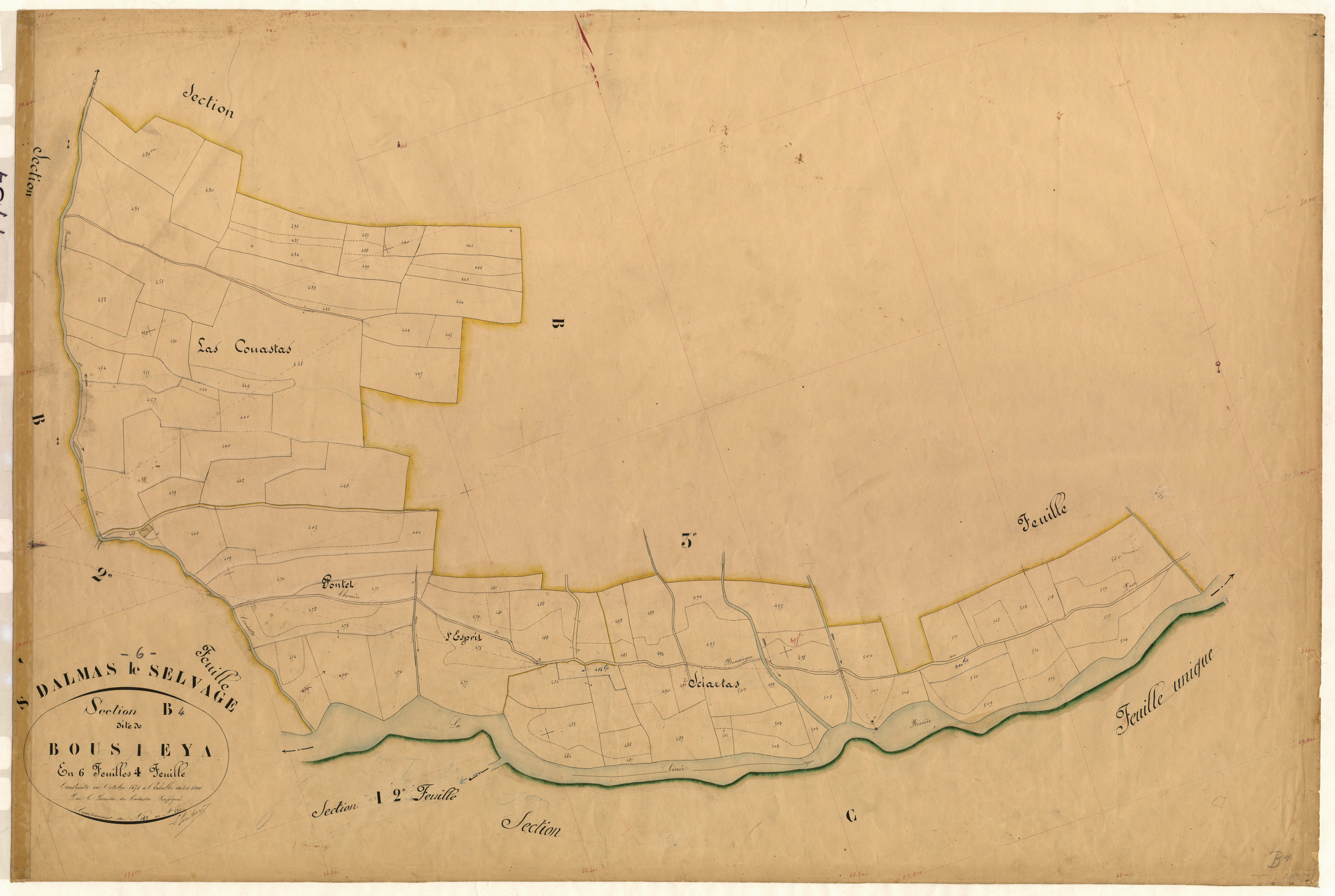 Bousieya. - Plan de section, B4