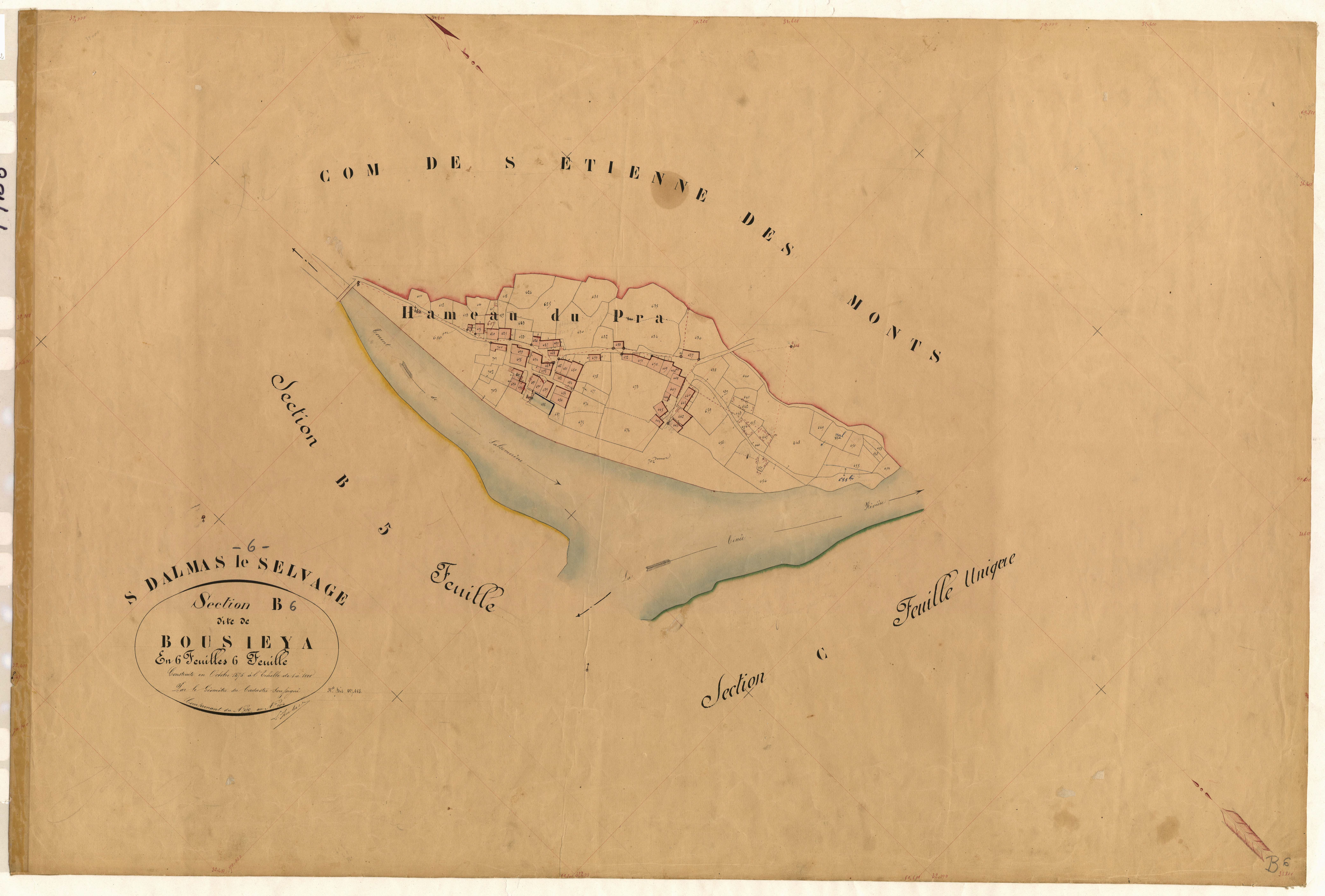 Bousieya. - Plan de section, B6