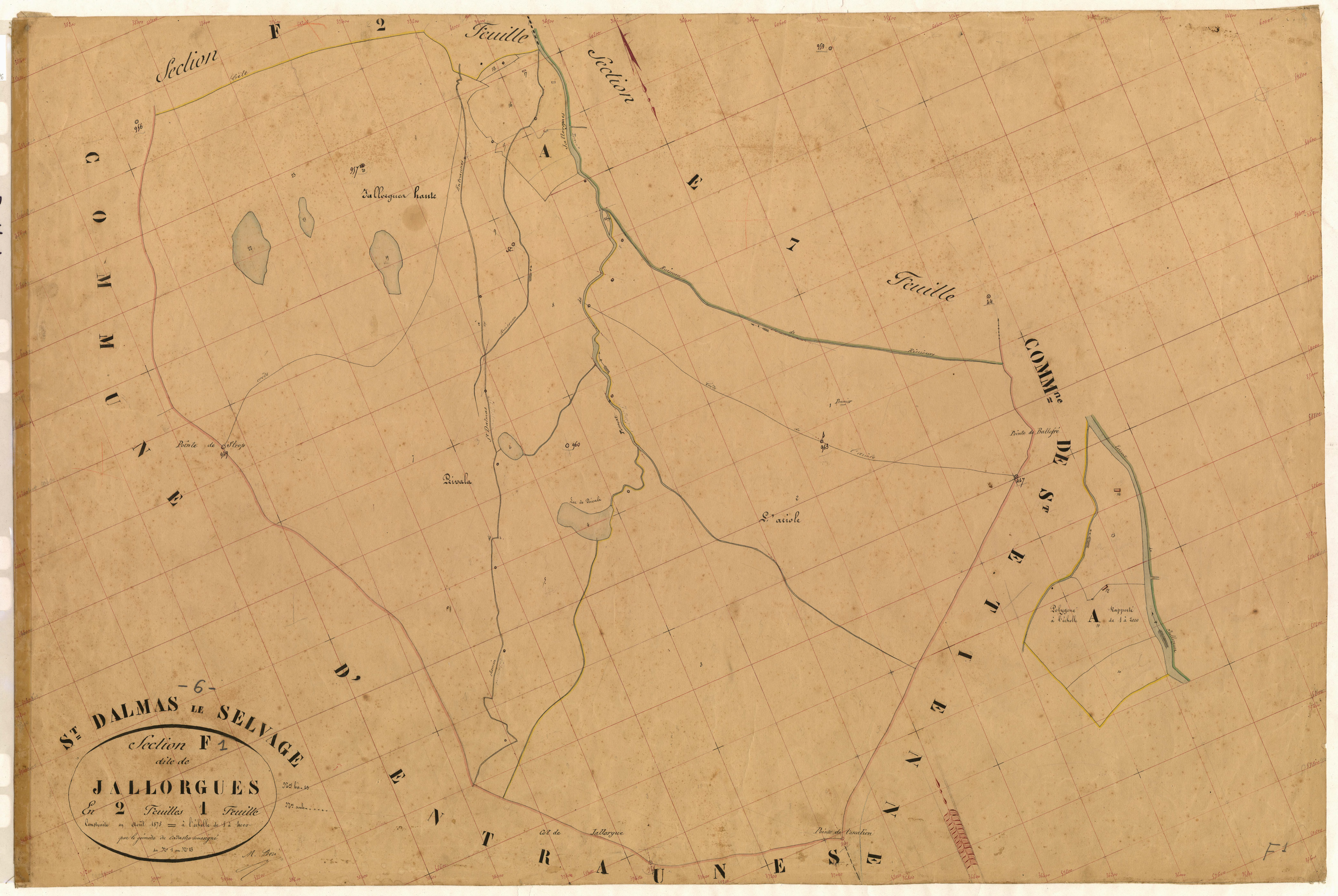 Jallorgues. - Plan de section, F1