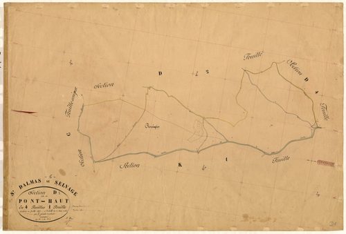 Pont-Haut. - Plan de section, D1
