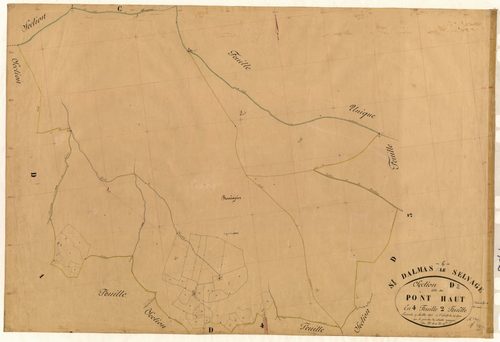 Pont-Haut. - Plan de section, D2