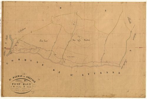 Pont-Haut. - Plan de section, D3