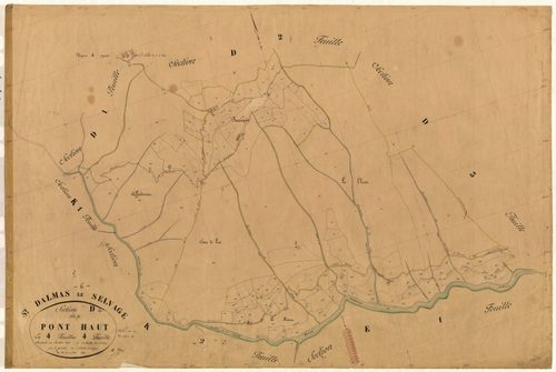 Pont-Haut. - Plan de section, D4