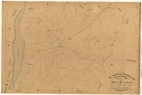 Bois de Ville. - Plan de section, E3